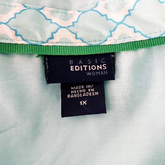 Basic Editions Palm Tree Blouse - Picture 6 of 6